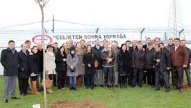 ERDEMİR, 10 Ocak Çalışan Gazeteciler Günü'nü fidan dikerek kutladı
