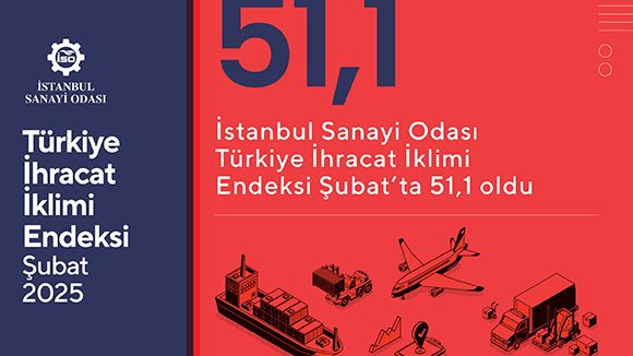 İSO Türkiye İhracat İklimi Endeksi 2025 yılı şubat ayında 51,1 oldu