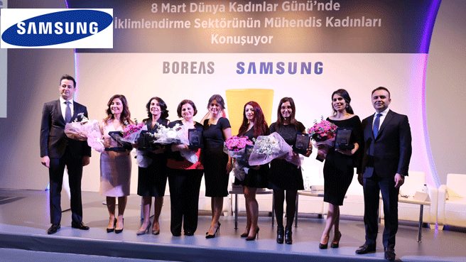 SAMSUNG TÜRKİYE ve BOREAS A.Ş. işbirliği ile düzenlenen panelde;  Türkiyenin Kadın Mühendisleri, Türkiyede Kadın Mühendis Olmayı Anlattı