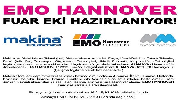 MAKİNA STORE EMO HANNOVER FUAR EKİ HAZIRLIYOR.