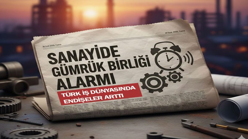 Sanayide Gümrük Birliği alarmı:  Türk iş dünyasında endişeler arttı